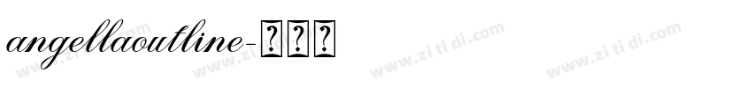 angellaoutline字体转换