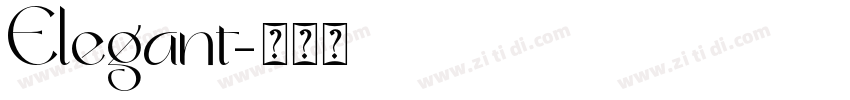 Elegant字体转换