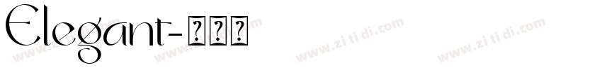 Elegant字体转换