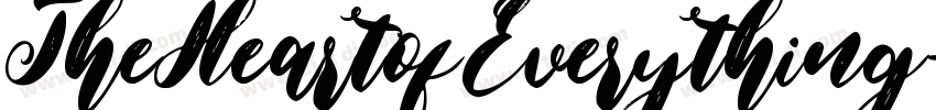 TheHeartofEverything字体转换