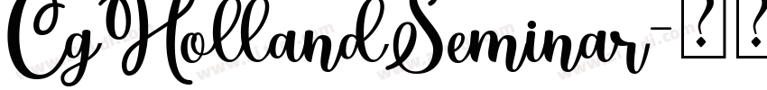 CgHollandSeminar字体转换