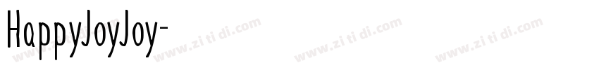 HappyJoyJoy字体转换