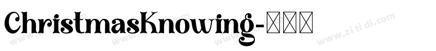 ChristmasKnowing字体转换