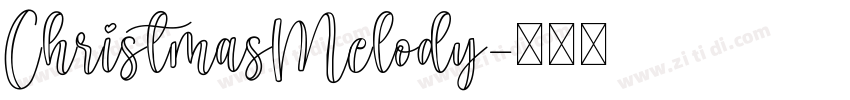 ChristmasMelody字体转换