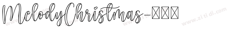 MelodyChristmas字体转换
