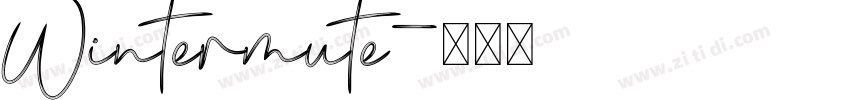 Wintermute字体转换