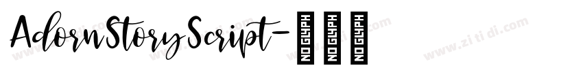 AdornStoryScript字体转换