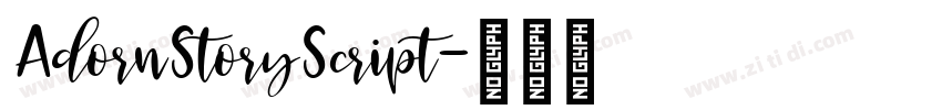 AdornStoryScript字体转换