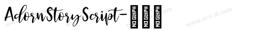 AdornStoryScript字体转换