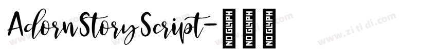 AdornStoryScript字体转换