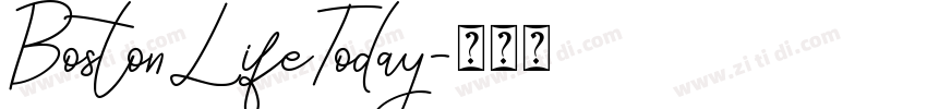 BostonLifeToday字体转换