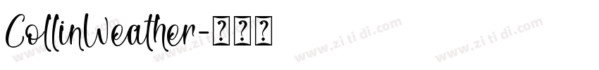 CollinWeather字体转换