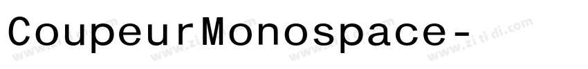 CoupeurMonospace字体转换