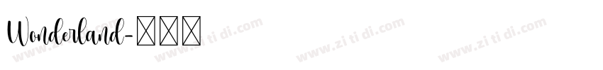 Wonderland字体转换