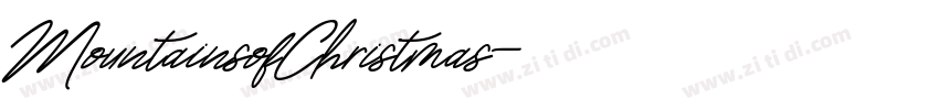 MountainsofChristmas字体转换