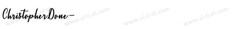ChristopherDone字体转换