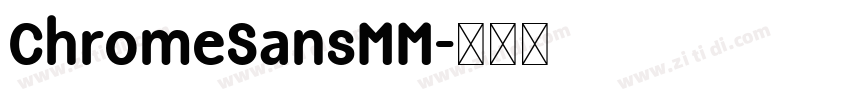 ChromeSansMM字体转换