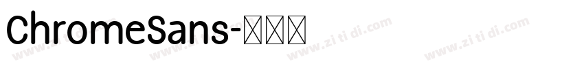 ChromeSans字体转换