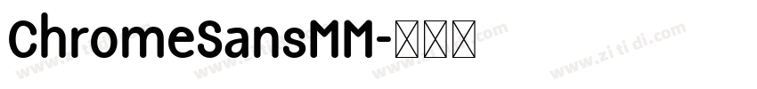 ChromeSansMM字体转换