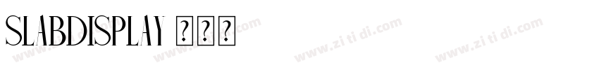 SlabDisplay字体转换
