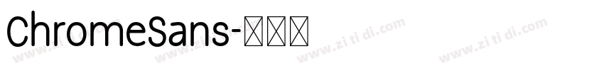 ChromeSans字体转换