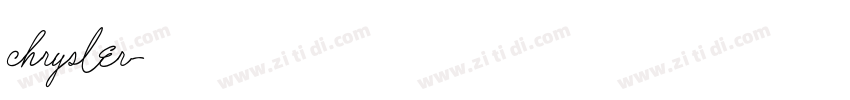 chrysler字体转换