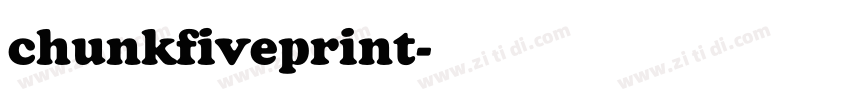 chunkfiveprint字体转换