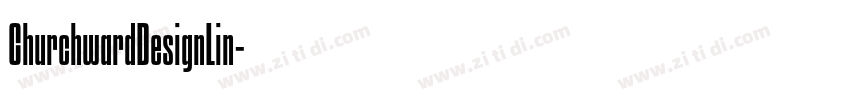ChurchwardDesignLin字体转换