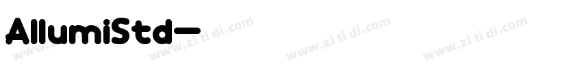 AllumiStd字体转换