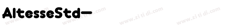 AltesseStd字体转换