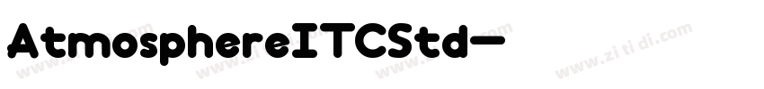 AtmosphereITCStd字体转换