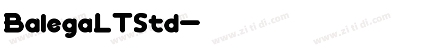BalegaLTStd字体转换