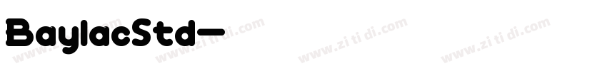 BaylacStd字体转换
