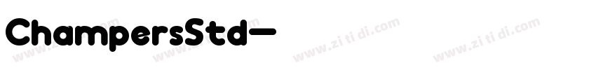 ChampersStd字体转换