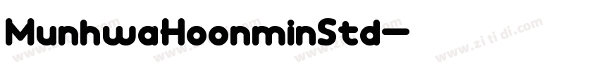 MunhwaHoonminStd字体转换