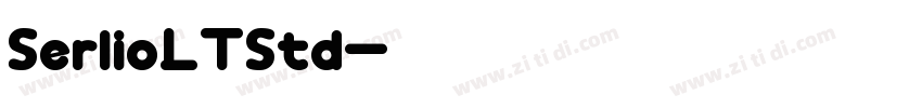 SerlioLTStd字体转换