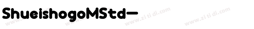 ShueishogoMStd字体转换