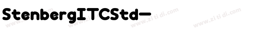 StenbergITCStd字体转换