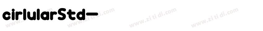 cirlularStd字体转换