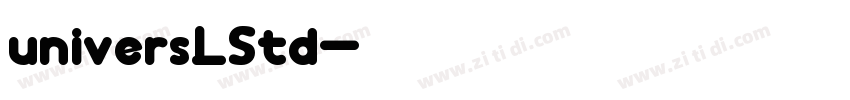 universLStd字体转换