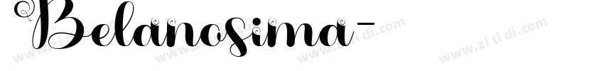 Belanosima字体转换