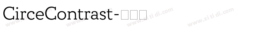 CirceContrast字体转换