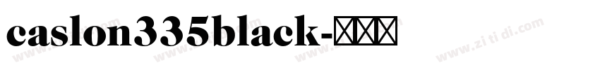 caslon335black字体转换