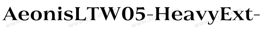 AeonisLTW05-HeavyExt字体转换