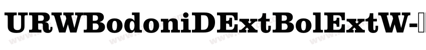 URWBodoniDExtBolExtW字体转换