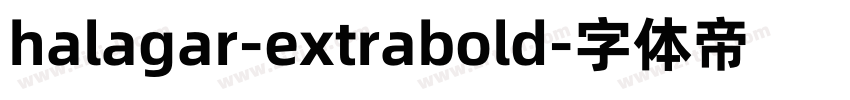 halagar-extrabold字体转换