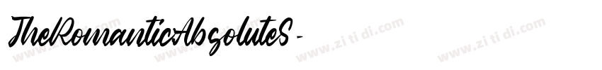 TheRomanticAbsoluteS字体转换