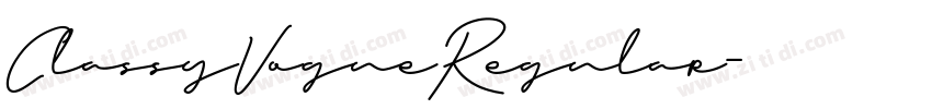 ClassyVogueRegular字体转换