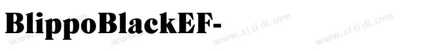 BlippoBlackEF字体转换