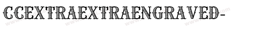 CCExtraExtraEngraved字体转换